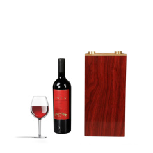 DS Hot Selling Bespoke Wine Gift Box Eco-Friendly Wood Packaging Box With MDF Woodgrain Paper